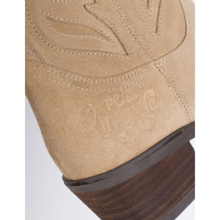 Botas Camperas Costuras Arena