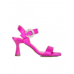Sandalias Fiesta Raso Joya Fucsia