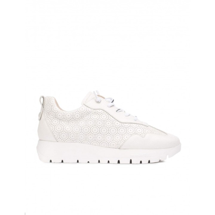 WONDERS Zapatillas Vestir Piel Blancas