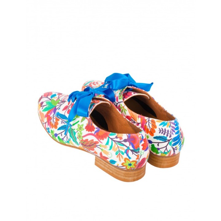 SALONISSIMOS Zapatos Estampados Lazo Azul
