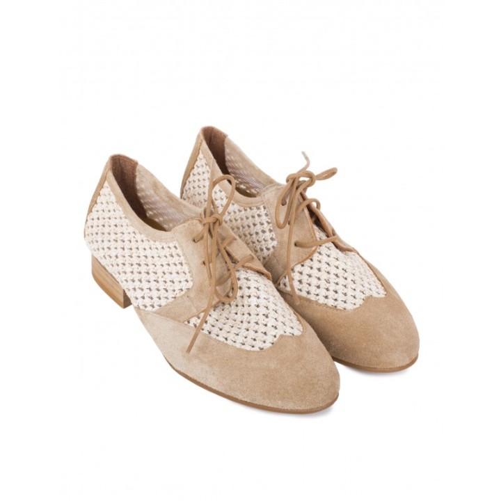 SALONISSIMOS Zapatos Planos Cordones Trenzados