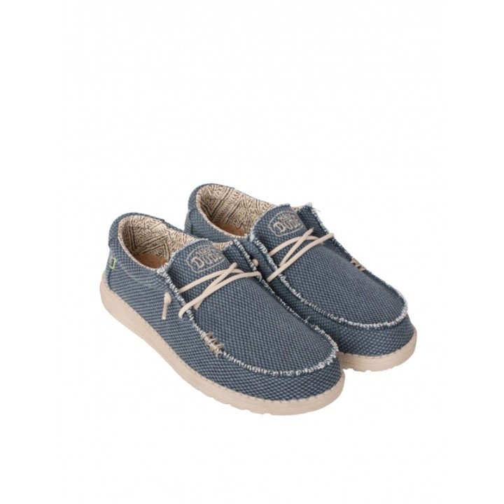 HEY DUDE Mocasines Tela Casual Azules