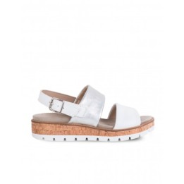 DOCTOR CUTILLAS Sandalias Piel Metalizadas Blancas
