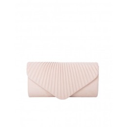 Bolso Fiesta Solapa Fruncida Nude