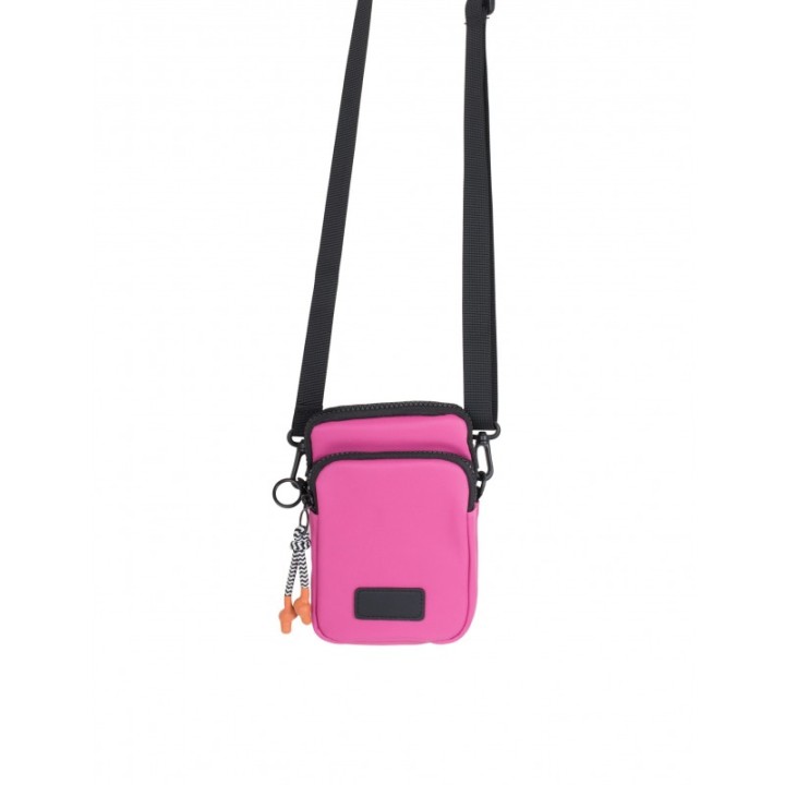 Bolso Porta Movil Nylon Fucsia