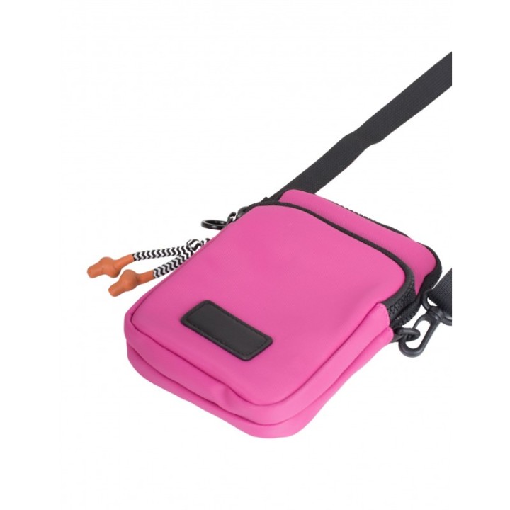 Bolso Porta Movil Nylon Fucsia