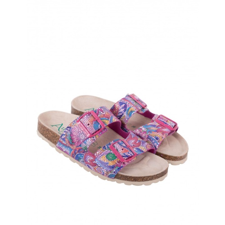 AUTENTI Sandalias Bio Hebillas Estampadas