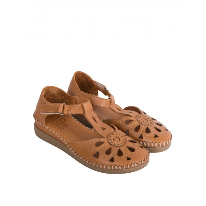 48 HOURS Sandalias Cangrejeras Piel Cuero