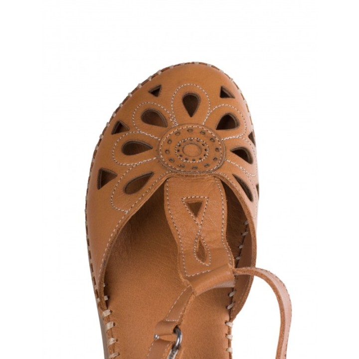 48 HOURS Sandalias Cangrejeras Piel Cuero
