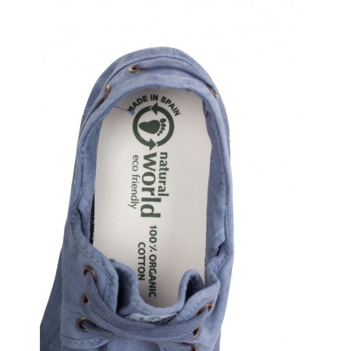 NATURAL WORLD Zapatillas Nauticas Azul Claro