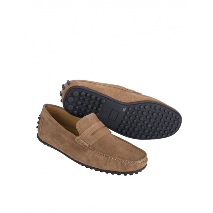 Mocasines Ante Taupe Hombre PERA LIMONERA