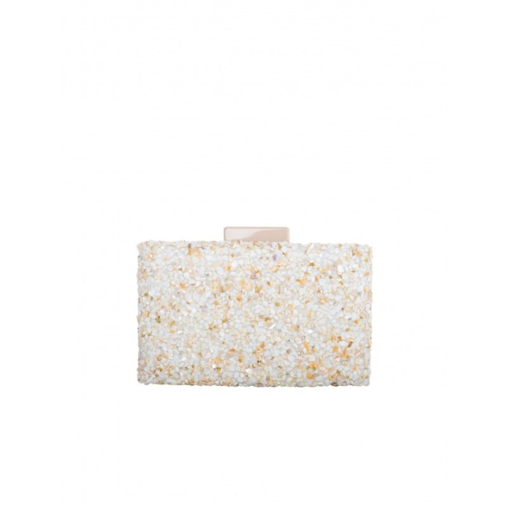Clutch Fiesta Piedras Beige
