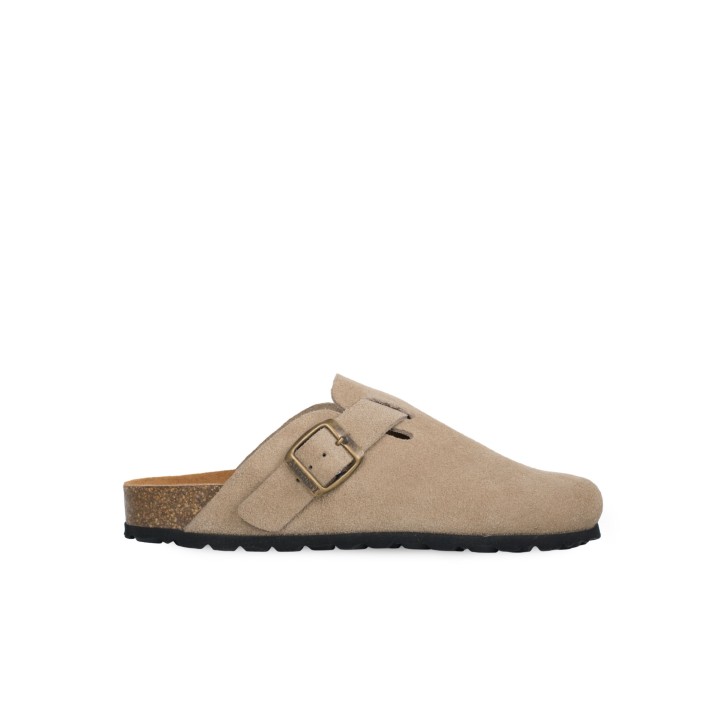 AUTENTI Zuecos Bio Hebilla Taupe