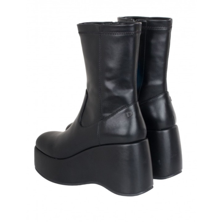 MUSTANG Botines Maxi Plataforma Bloque Negros