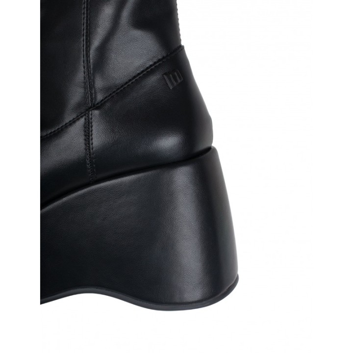 MUSTANG Botines Maxi Plataforma Bloque Negros