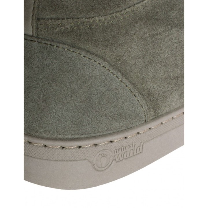 NATURAL WORLD Botines Casual Lana Verdes