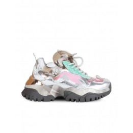 EXe Zapatillas Plataforma Metalizadas