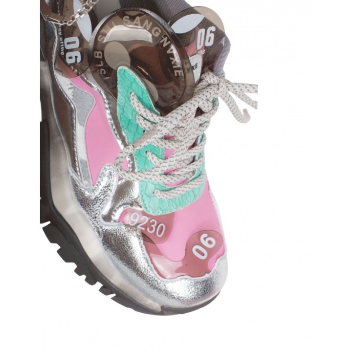 EXe Zapatillas Plataforma Metalizadas