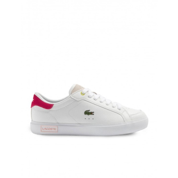 LACOSTE Zapatillas Piel Powercourt Blancas