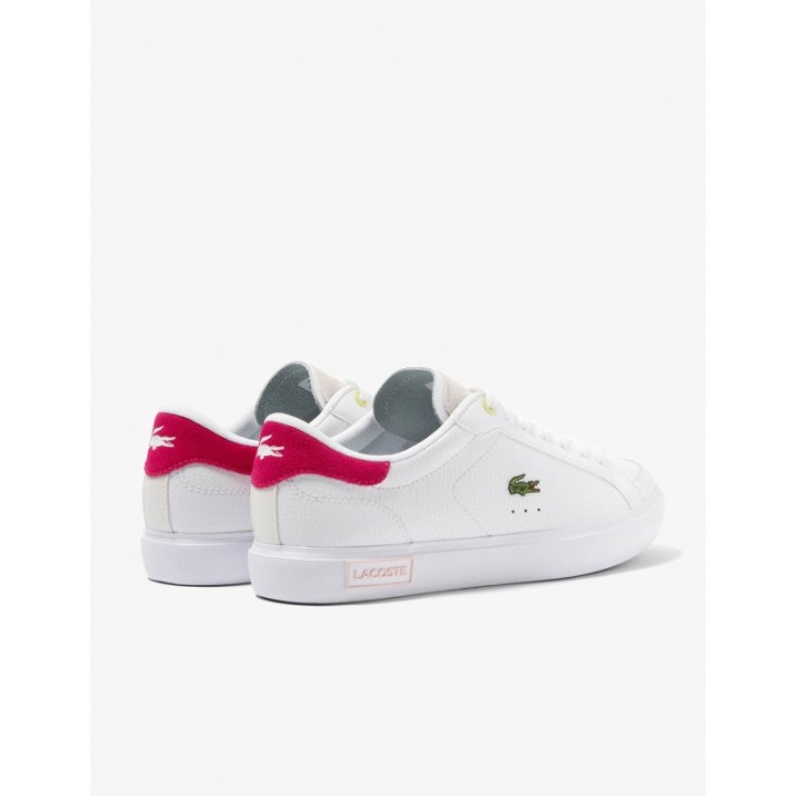 LACOSTE Zapatillas Piel Powercourt Blancas