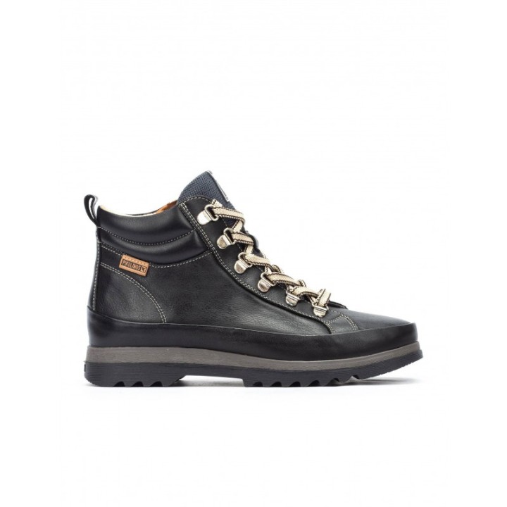 PIKOLINOS Botines Casual Cordones Mujer Negras