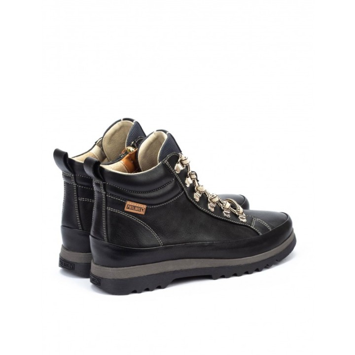 PIKOLINOS Botines Casual Cordones Mujer Negras