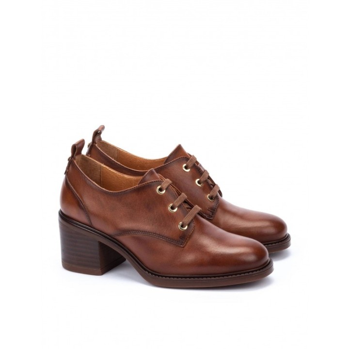 PIKOLINOS Zapatos Cordones Tacon Cuero