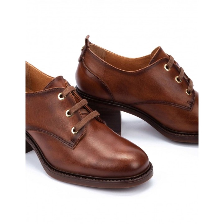 PIKOLINOS Zapatos Cordones Tacon Cuero