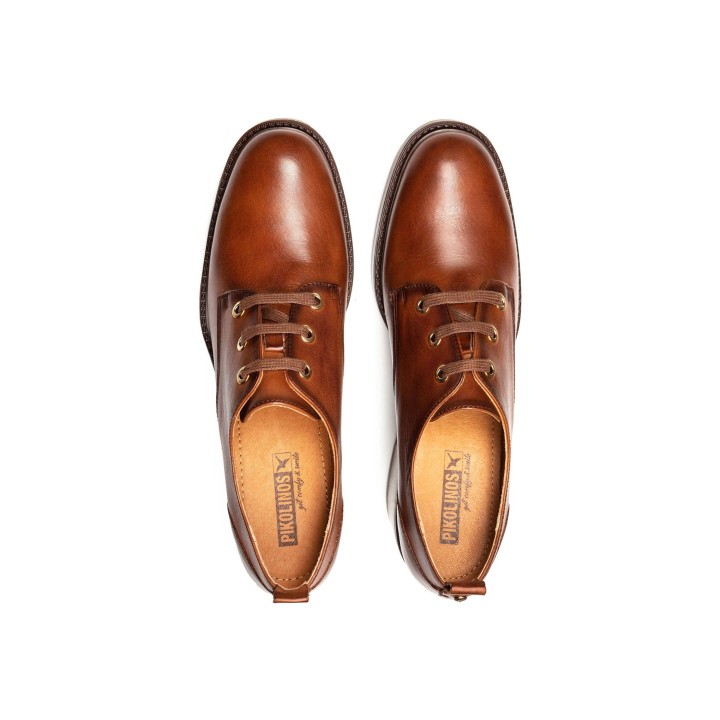PIKOLINOS Zapatos Cordones Tacon Cuero