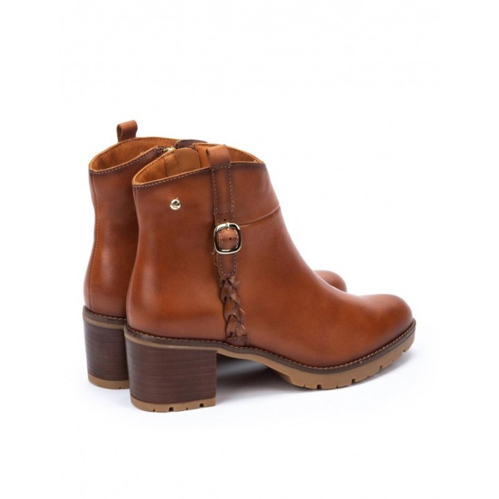 PIKOLINOS Botines Tacon Cuadrado Cuero