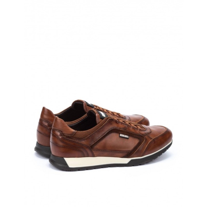 PIKOLINOS Zapatillas Vestir Cordones Elasticos Cuero