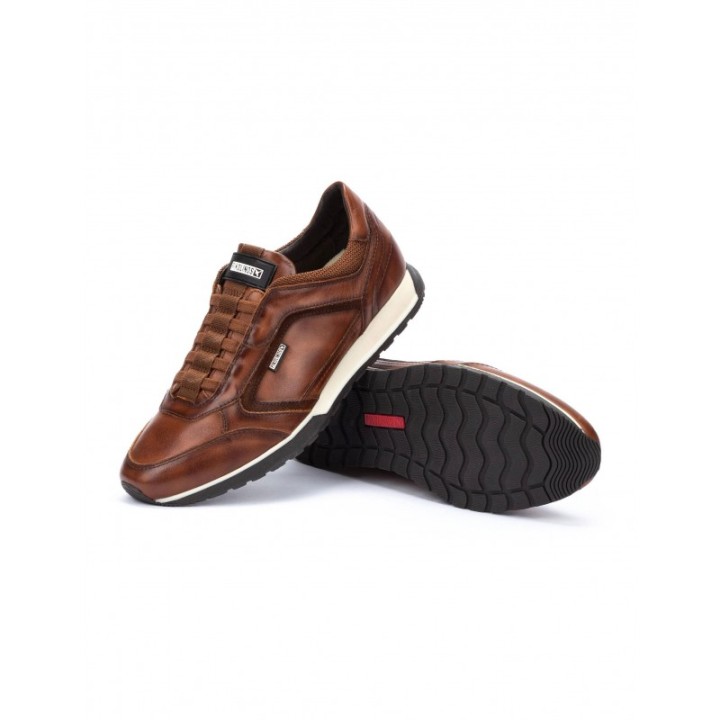 PIKOLINOS Zapatillas Vestir Cordones Elasticos Cuero