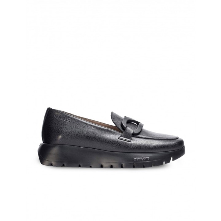 WONDERS Mocasines Plataforma Negros