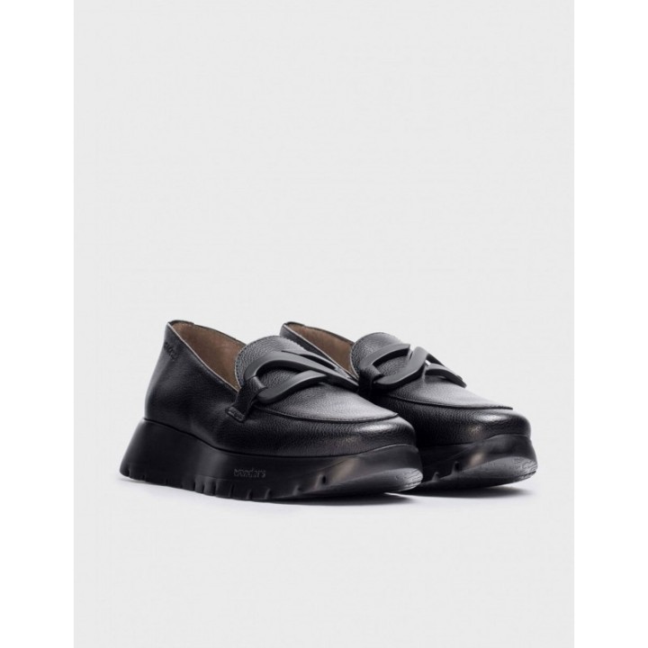 WONDERS Mocasines Plataforma Negros
