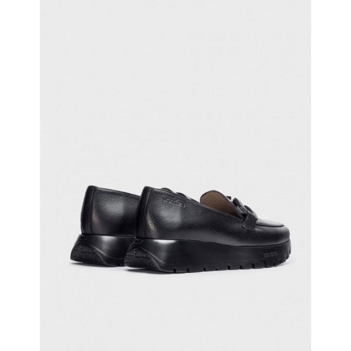 WONDERS Mocasines Plataforma Negros