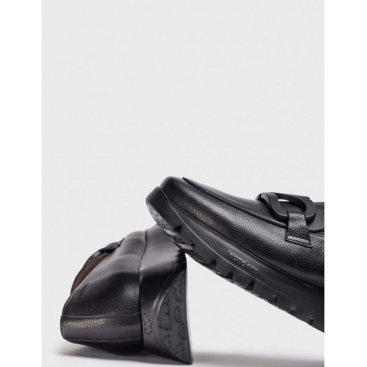 WONDERS Mocasines Plataforma Negros