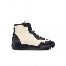 WONDERS Botines Cordones Elasticos Crema