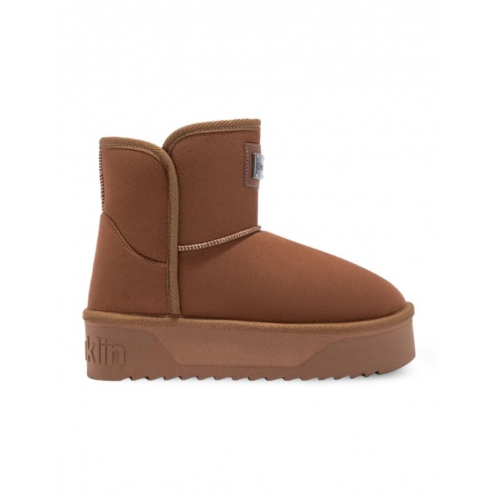 Botas Pelo Plataforma Cuero D FRANKLIN