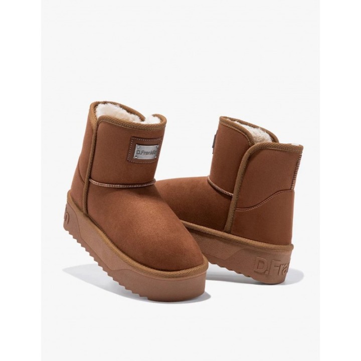 Botas Pelo Plataforma Cuero D FRANKLIN
