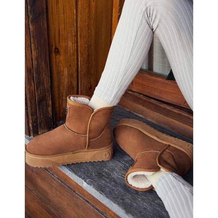 Botas Pelo Plataforma Cuero D FRANKLIN