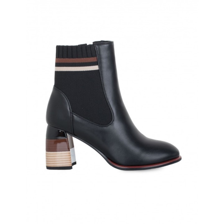 Botines Calcetin Tacon Original Retro