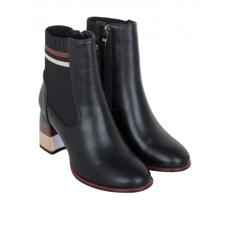 Botines Calcetin Tacon Original Retro