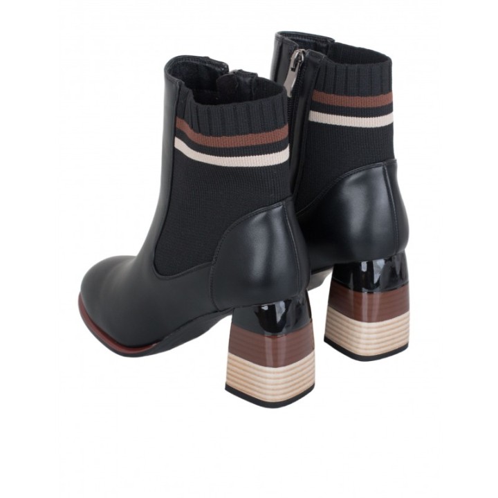 Botines Calcetin Tacon Original Retro