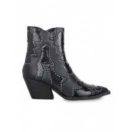 Botines Cowboy Tachuelas Negros