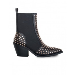 Botines Camperos Elasticos Tacon Tachuelas