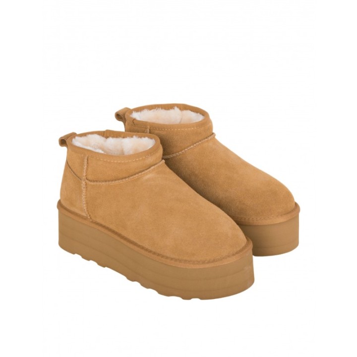 Botas Pelo Piel Plataforma