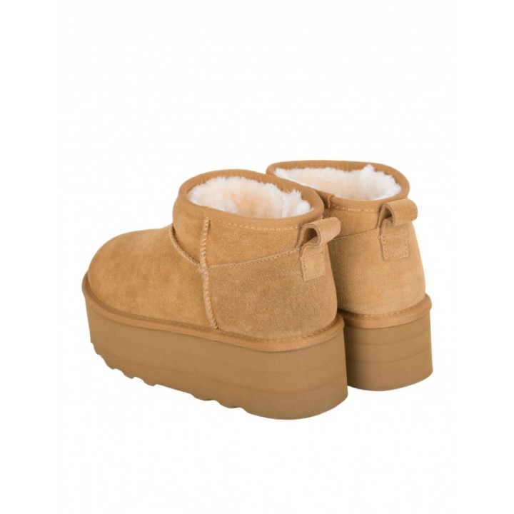 Botas Pelo Piel Plataforma