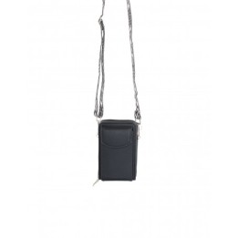Minibolso Negro Bandolera Estampada