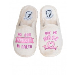Zapatillas Casa Frase No Soy Perfecta SE ME RiEN LOS PIES