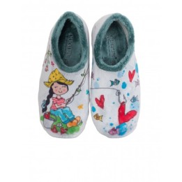 Zapatillas Casa Cerradas Pelo Corazones